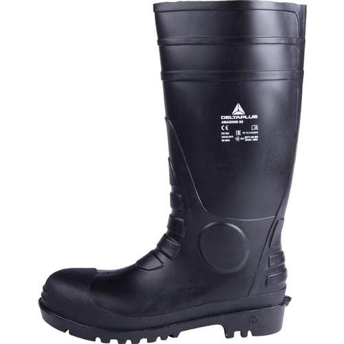 代尔塔安全鞋防化防砸耐酸碱油田泥水高筒工矿靴雨靴雨鞋劳保鞋男