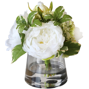 ladylike简约北欧式装饰花芍药仿真花套装客厅摆设卧室床头柜摆件