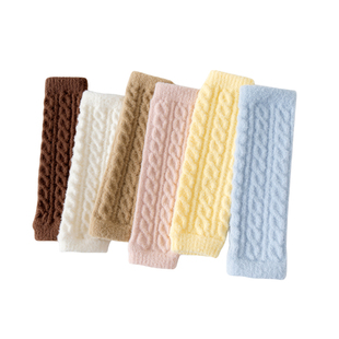 婴儿护腿袜套秋冬季加厚加绒保暖宽松胖宝宝不勒腿长筒护膝神器