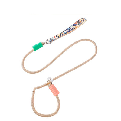 狗狗牵引绳防爆冲P链遛狗绳防挣脱中大型犬狗链子拴狗绳牢固狗p绳