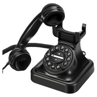 工艺仿古欧式老式电话机复古家用时尚创意有线古董座机装饰摆件