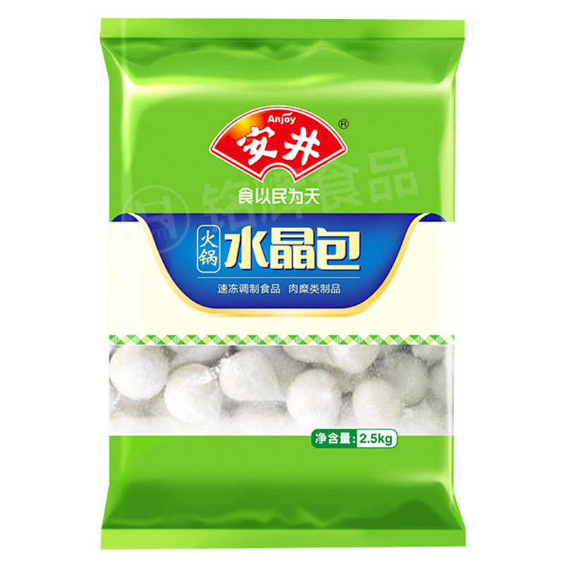 【安井】安井水晶包2.5kg/包邮台式火锅丸子关东煮麻辣烫澳门豆捞