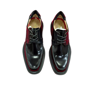 2025新款潮男士红底休闲鞋皮鞋王俊凯嘉尔同款厚底德比增高结婚鞋