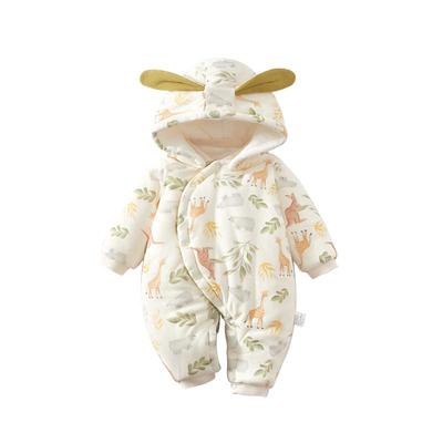 小聪熊婴儿衣服棉冬装加厚连体衣