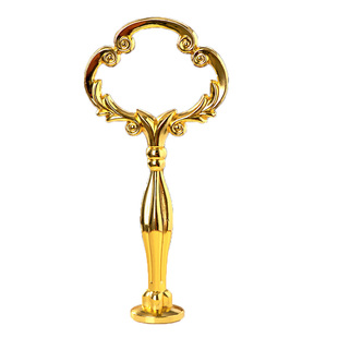 加粗金玫瑰串盘电镀配件金属吊架多层托盘三层点心架子瓷果盘支架