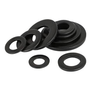 黑色304不锈钢薄平垫片加宽加厚加大黑色平垫圈M3M4M5M8M10M12M16