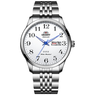 Orient东方双狮机械手表夜光商务腕表官方正品手表男款父亲节礼物