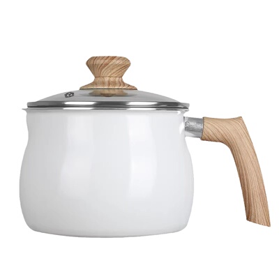 白色系太可爱了外贸小奶锅