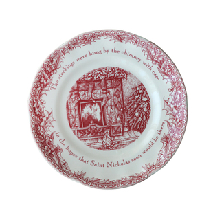 出口英国陶瓷餐具圣诞节前夜装饰盘西餐经典摆盘碗杯碟圣诞节礼物
