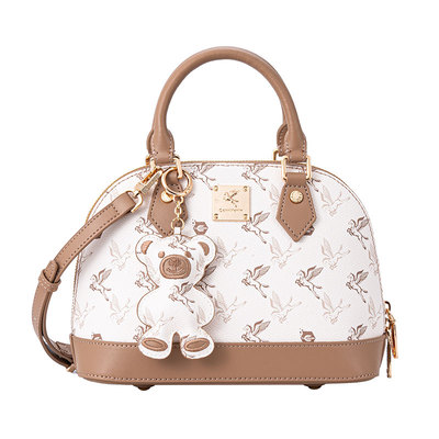 CanniKanIm飞马通勤手提贝壳包女