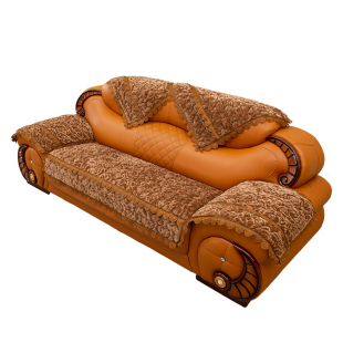 毛绒皮沙发垫四季通用防滑皮质沙发专用垫老式皮沙发坐垫套罩加厚