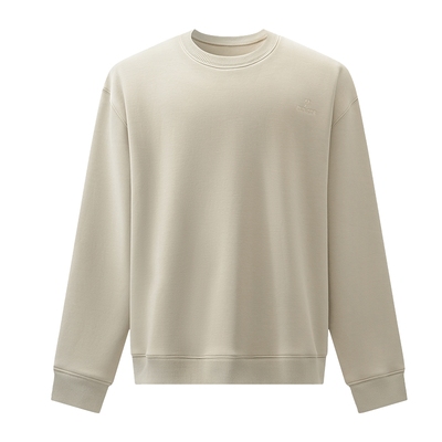 红豆加绒空气层卫衣男款25秋冬新品圆领长袖耐磨刺绣款休闲内搭