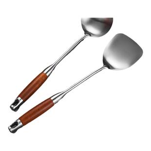 不锈钢花梨木柄厨具厨房锅铲铲子炒菜勺子汤勺烹饪勺铲厨具套装