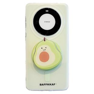 拓岚 适用华为mate60pro+手机壳mate80双层mate80promax表情牛油果雪梨磁吸支架mate70/40/50pro硅胶防摔情侣