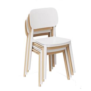 塑料椅子餐椅家用可叠放餐桌凳子靠背加厚现代简约餐厅商用休闲椅