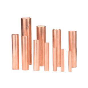 GT紫铜连接管接线端子电线电缆快接头接线器铜管对压接并线铜鼻子