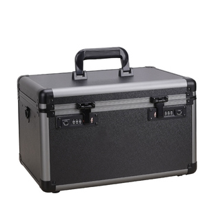 双海关密码锁铝合金手提箱装钱储物贵重物品保险收纳盒行李箱小型