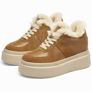 陈乔恩同款周末效应蹀愫厚底增高7.5长腿运动松糕休闲德训女鞋