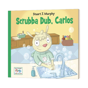 勤洗手呀 英文原版 Scrubba Dub  Carlos I See Learn 卡洛斯 儿童认知启蒙绘本 英文版 进口英语原版书籍
