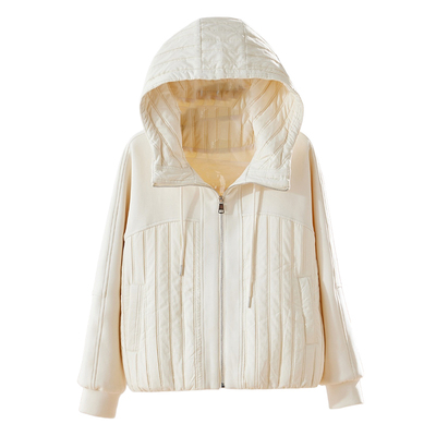 白色连帽卫衣女新款2025爆款外套