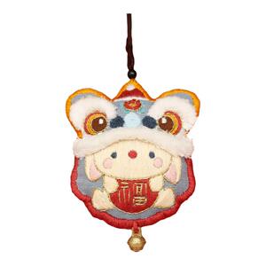 哈尼diy圣诞礼物醒狮生肖平安符