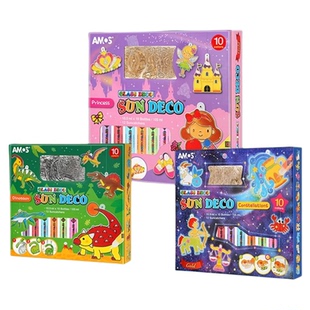 AMOS免烤新年胶画礼物装饰礼盒创意套装摆件挂件DIY手工儿童玩具