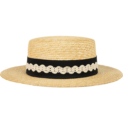 siggi「镰仓海风」平顶麦秆草帽