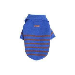 Blue port宠物秋冬保暖毛衣中小型犬狗狗猫咪翻领时尚加厚针织衫