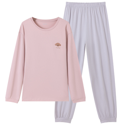 顶瓜瓜女士纯棉带胸垫家居服