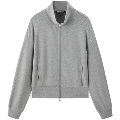 太平鸟空气层休闲立领卫衣套装