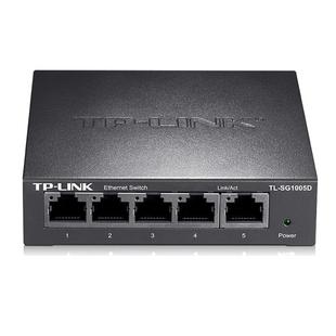 TP-LINK 5口千兆百兆交换机8口4口五口网线分线器分流器集线器家用网口扩展器钢壳tplink交换器1000M网络专用