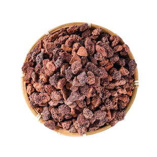 红火山石鱼缸专用颗粒滤材底砂水培植物定植水草养鱼造景天然石料