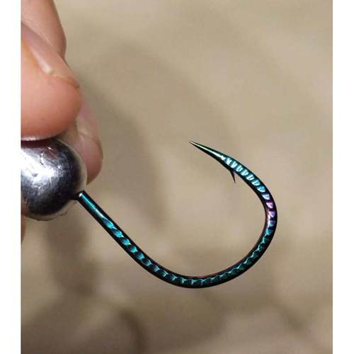 高强炫彩铅头钩大钩门钢性好敏感度高泥鳅假饵防挂底 2克—15克