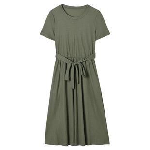 Outlets专柜撤柜 ON夏装新款松紧腰显瘦中裙微弹力裙子连衣裙