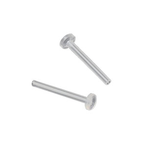 耳钉套管 隔离金属养耳洞1.1mm空心管加粗防堵针隐形透明树脂耳环