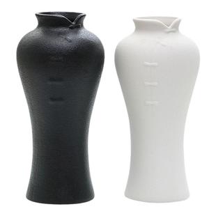 特价简约复古花器 套组4个装日式陶瓷花器粗陶花瓶现代插花小摆件