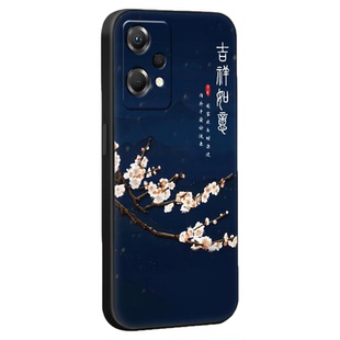 秋昊适用于oppok10x时尚潮流pggm10气质妈妈用realmev25新款opop彩绘手机壳。真我q5好寓意realmeq5狂欢版保