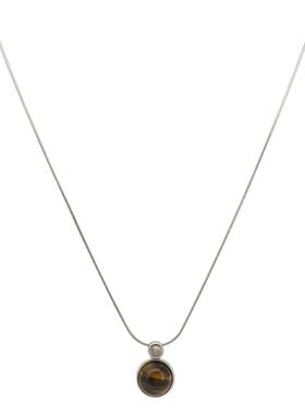 美拉德复古天然虎眼石项链