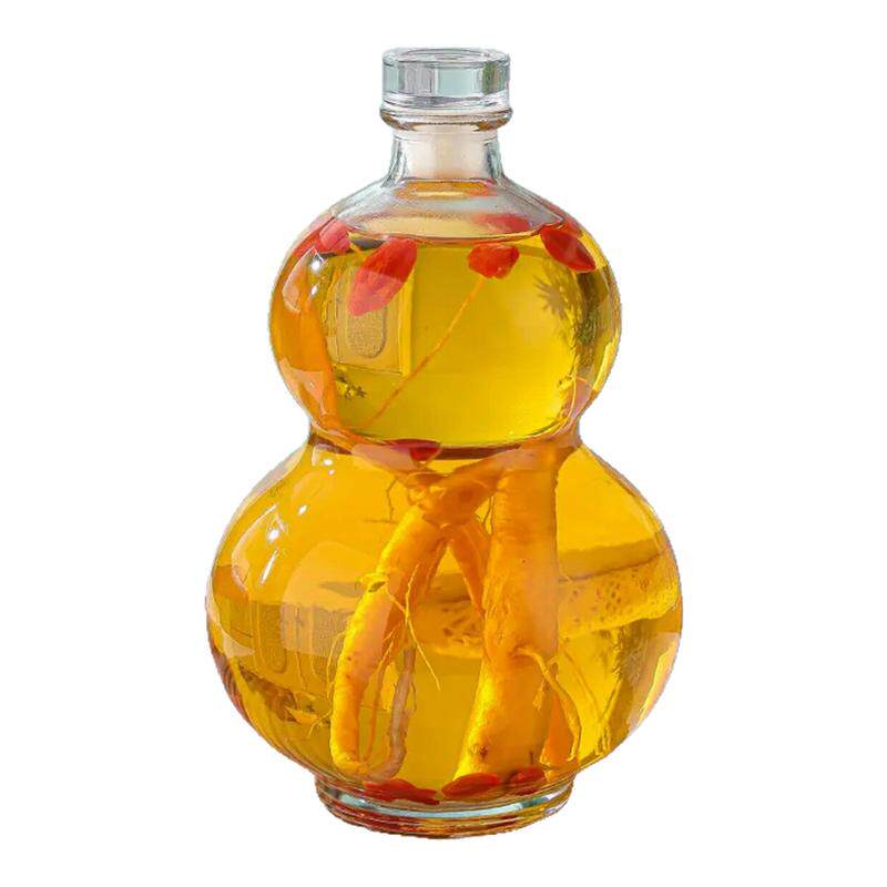 无铅玻璃葫芦型一斤装泡酒空瓶