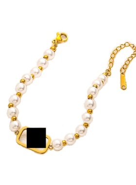 手链钛钢Y爱心镂空T镶钻蓝色饰品