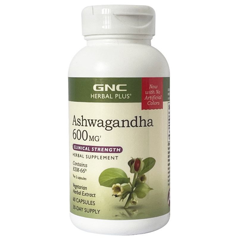 GNC高含量南非醉茄降皮质醇600mg