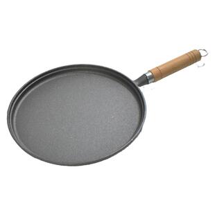 铸铁平底锅加厚烙饼锅家用无涂层不粘锅摊煎饼手抓饼煎饼果子煎盘