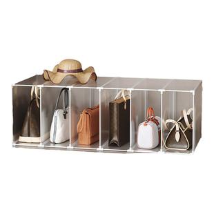 包包收纳神器存放包包柜子家用卧室衣柜隔板分隔透明包包置物架子