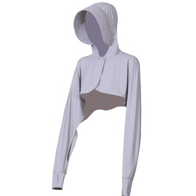 防晒衣女透气连帽短款冰丝开衫