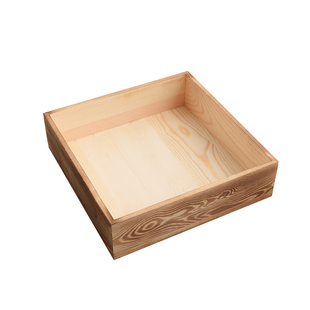 木盒定制无盖正长方形收纳盒桌面木制托盘松木多功能家用收纳木盒