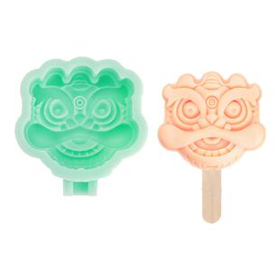 醒狮雪糕冰淇淋粉模具硅胶定制国潮文创家用商用奶酪棒冰糕冰棒磨