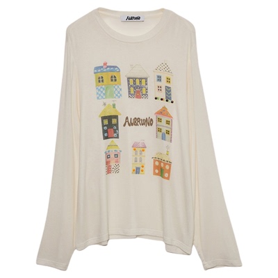 AUBRUINO 设计师品牌 25早秋新品 小房子长袖T恤 SOLSOL买手店
