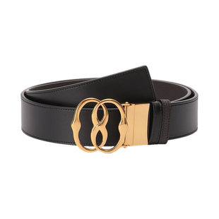 【自营】Bally巴利 男士可裁剪双面旋转皮带腰带4cmEMBLEM 40 ADR