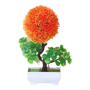 仿真植物假花小盆栽小树草球盆景 家居客厅桌面装饰品小摆件套装