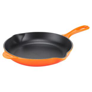 百年酷彩LE CREUSET珐琅锅铸铁锅圆形浅煎锅深烧锅蓝色法国进口